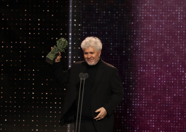 europapress-2612665-mejor-guion-original-para-pedro-almodovar-por-dolor-y-gloria-en-la-a-xxxiv-edicion-de-los-premios-goya-en-malaga-andalucia-espana-a-25-de-enero-de-2020