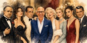 Ramón junto a grandes estrellas del cine